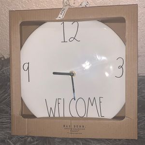 Rae Dunn Ceramic Wall Clock